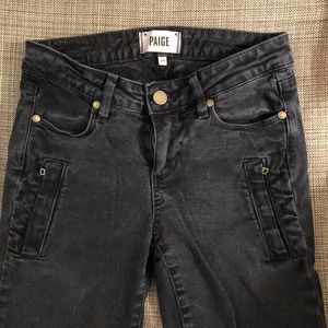 Size 24 navy Paige zippered pants